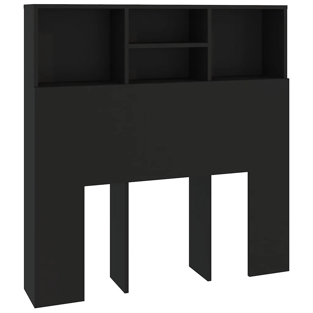 Testiera | Testata con Contenitore Nero 100x19x103,5 cm