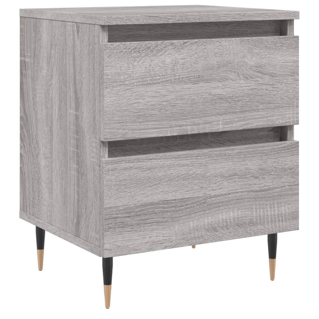 vidaXL Comodino Grigio Sonoma 40x35x50 cm in Legno Multistrato