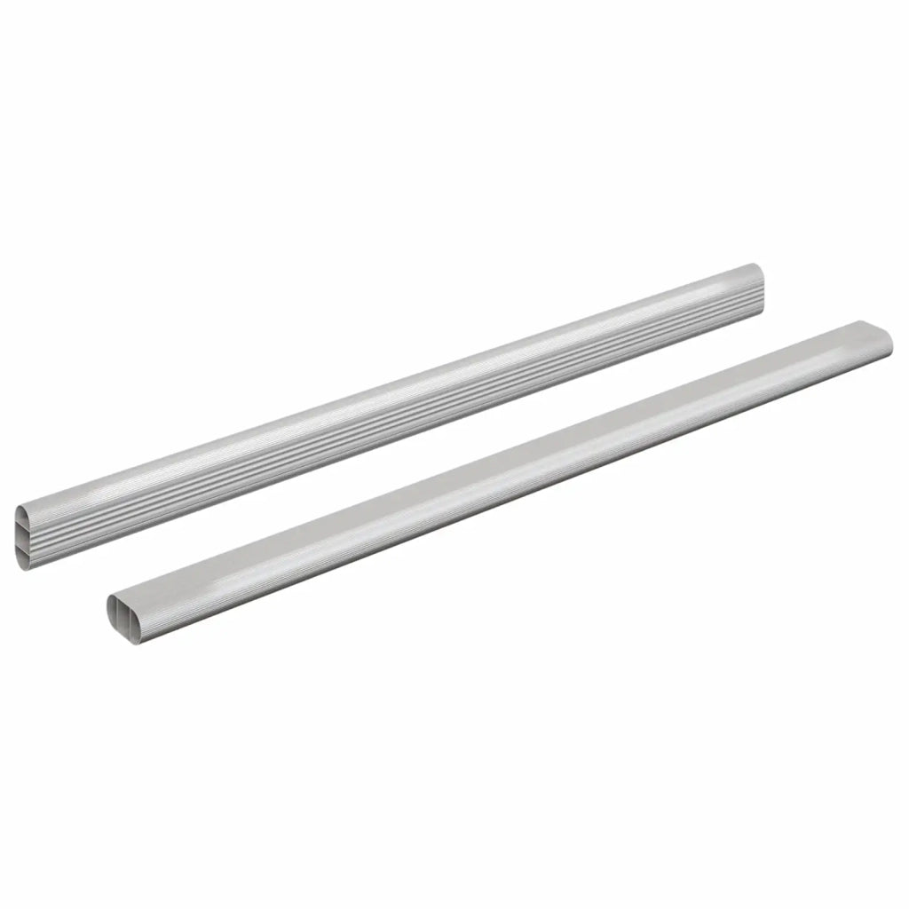 Asta per armadio 2 pz Argento 472 x 15 x 29 mm CFW1649359