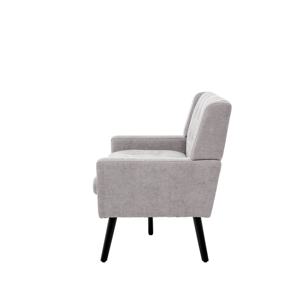 Panchina in lino premium - Zephmum - 2 posti - Cuscini in schiuma ad alta densit¨¤ - Gambe in legno massello