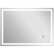 Specchio Bagno Antiappannante con Luce LED Regolabile, Speaker Bluetooth, Pulsanti Touch, 50x70 cm