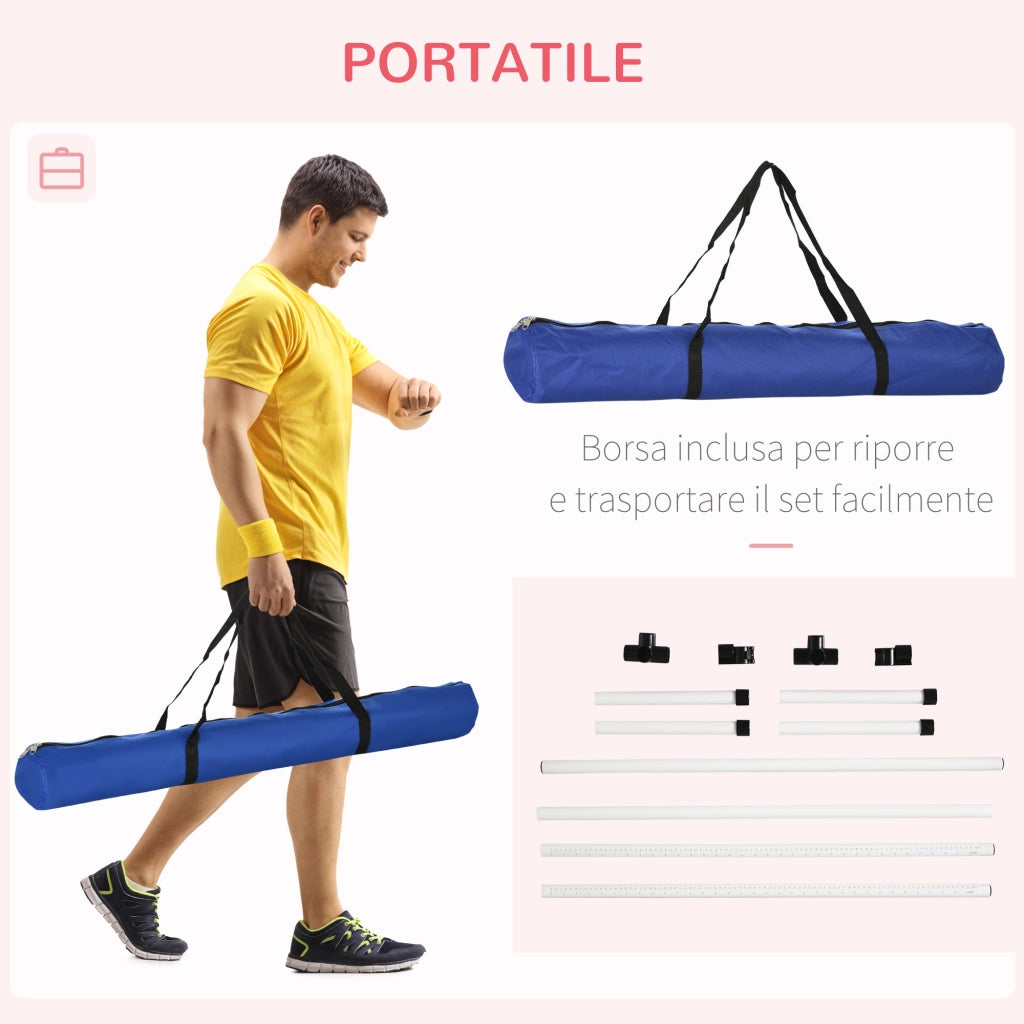 Set 4 Ostacoli Agility Dog ¨C zephmum ¨C Bianco, 99x65x94cm