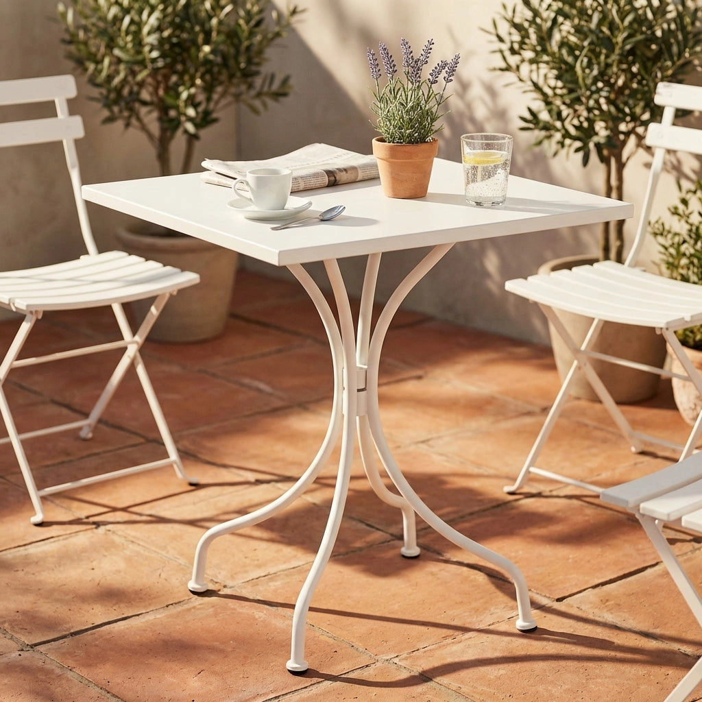 Tavolo da Giardino in Acciaio cm 60x60x172 - LUCKY