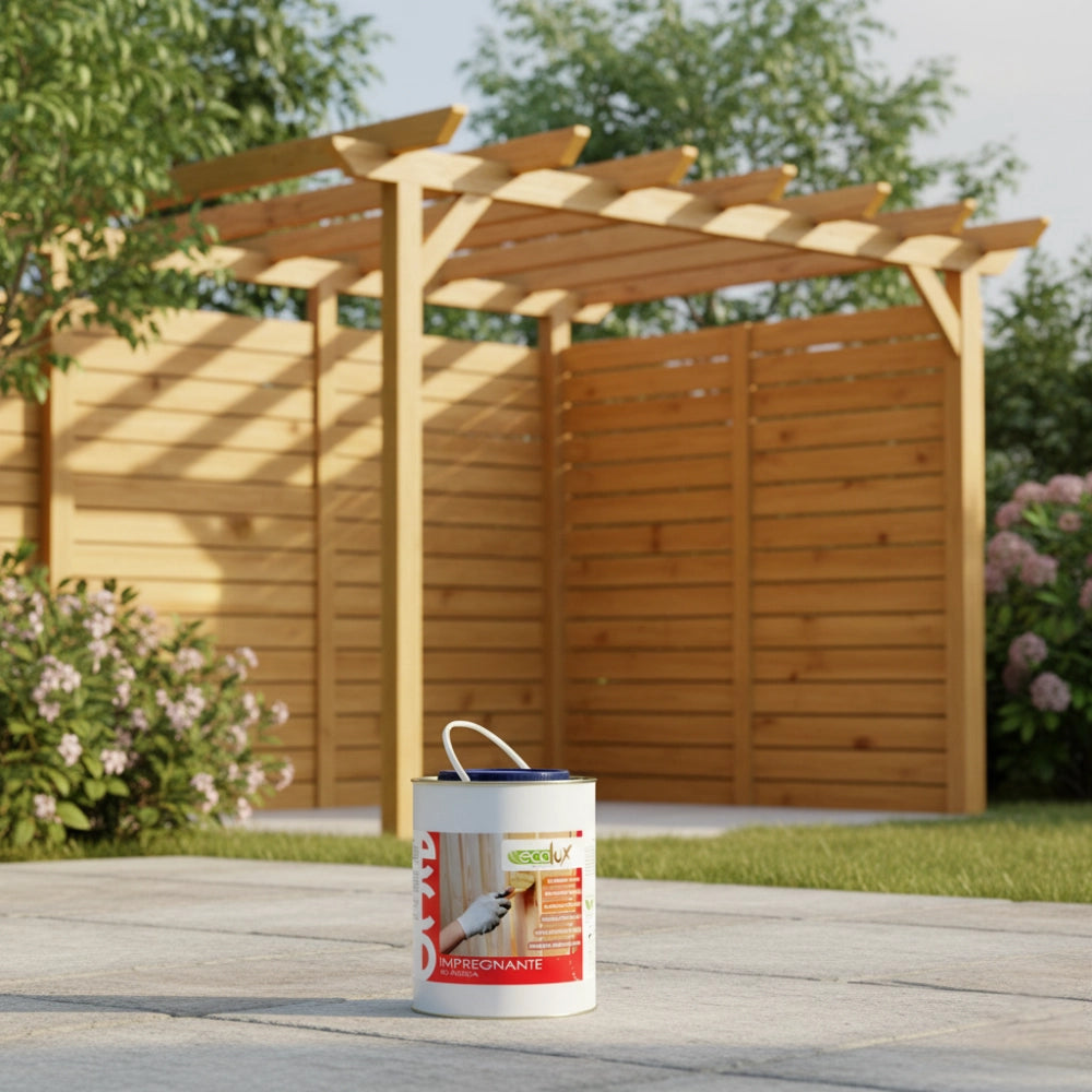Ecolux impregnante fondo protettivo acrilico pigmentato larice per legno *** formato 2.5 lt, confezione 1