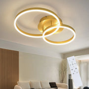 ZMH Lampada da soffitto plafoniera LED dorata dimmerabile 46W telecomando per camera letto soggiorno sala pranzo