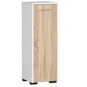 Mobile bagno AKORD Bianca 30 cm 1 anta inserto frontale Sonoma Quercia 30x30x85 cm