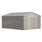 Casetta da Giardino ¨C zephmum ¨C Grigio Acciaio 340x386x200 cm