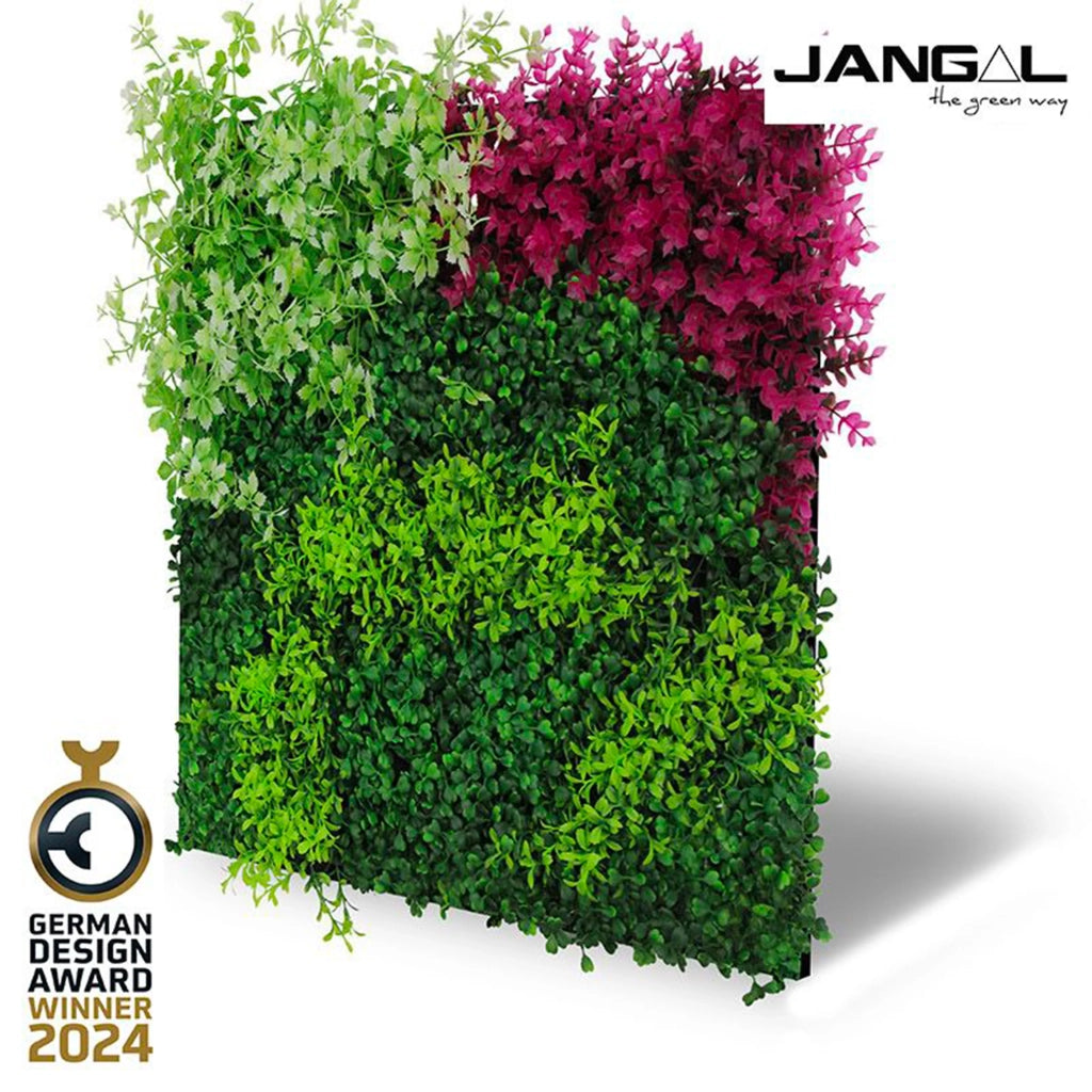 JANGAL Pannelli acustici Modulabili in FLORA sintetica ULTRAREALISTICA 52x52cm mod. PINK MIXED