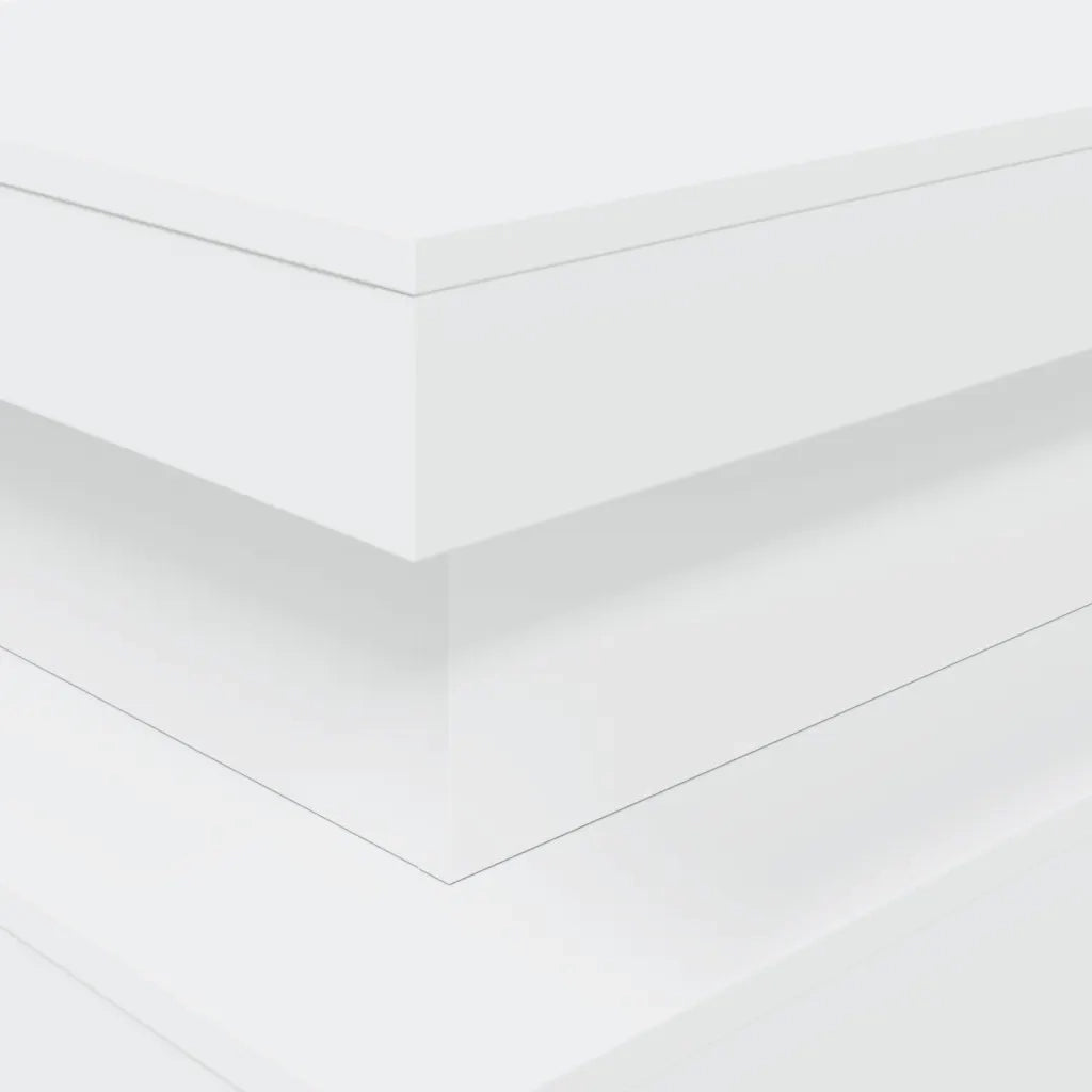 Tavolino da salotto | Tavolino da caff¨¨ | Tavolino da Soggiorno con Luci LED Bianco 90x50x40 cm