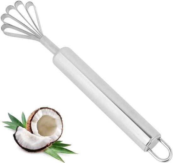 Schiacciatrice di cocco in acciaio inossidabile - Arredamento cucina - Utensili di cucina - Disegno ergonomico - Duraturo - Progettata per durare - 5 design a doppio fondo
