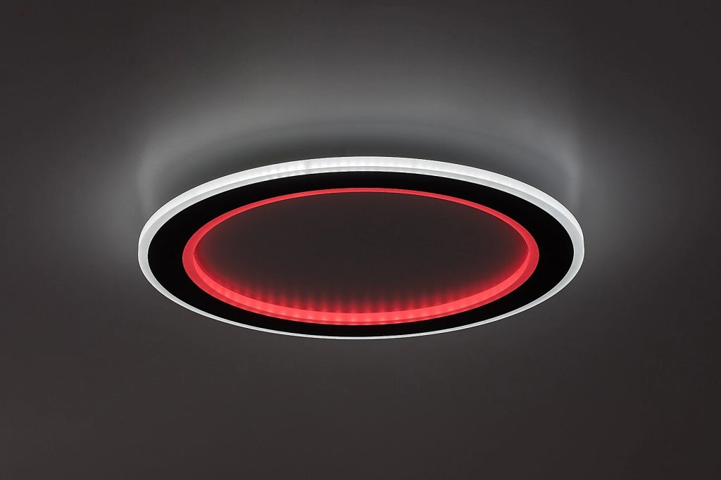 Plafoniera LED dimmerabile Golwen RGB CCT 45cm nera Rabalux
