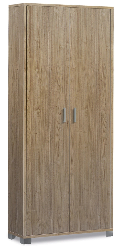 Armadio Multiuso 2 Ante 83x190x29 cm Noce Stelvio
