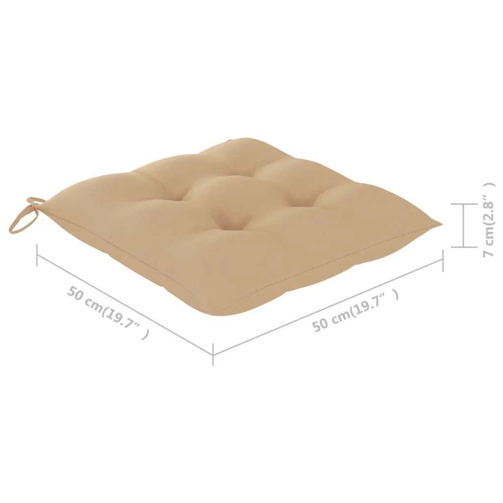 Sedie da Giardino con Cuscini 8 pz in Massello di Acacia Grigie 3078252