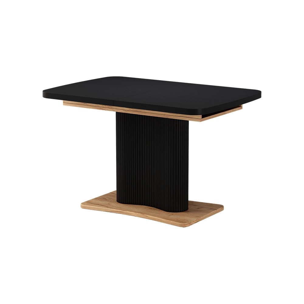 Vicco tavolo da pranzo allungabile Nero/quercia 120 x 80 cm estensibile