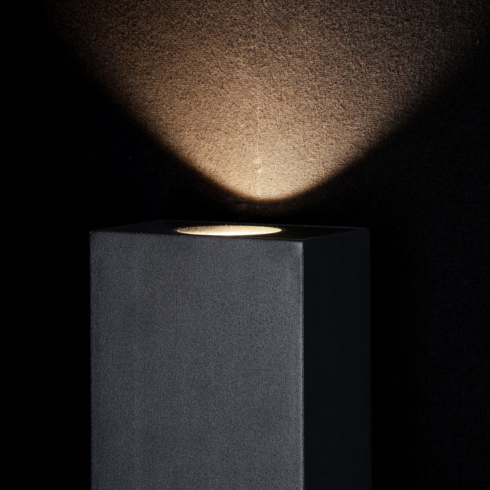 Lampada da parete Outdoor in Metallo Times Square Nero