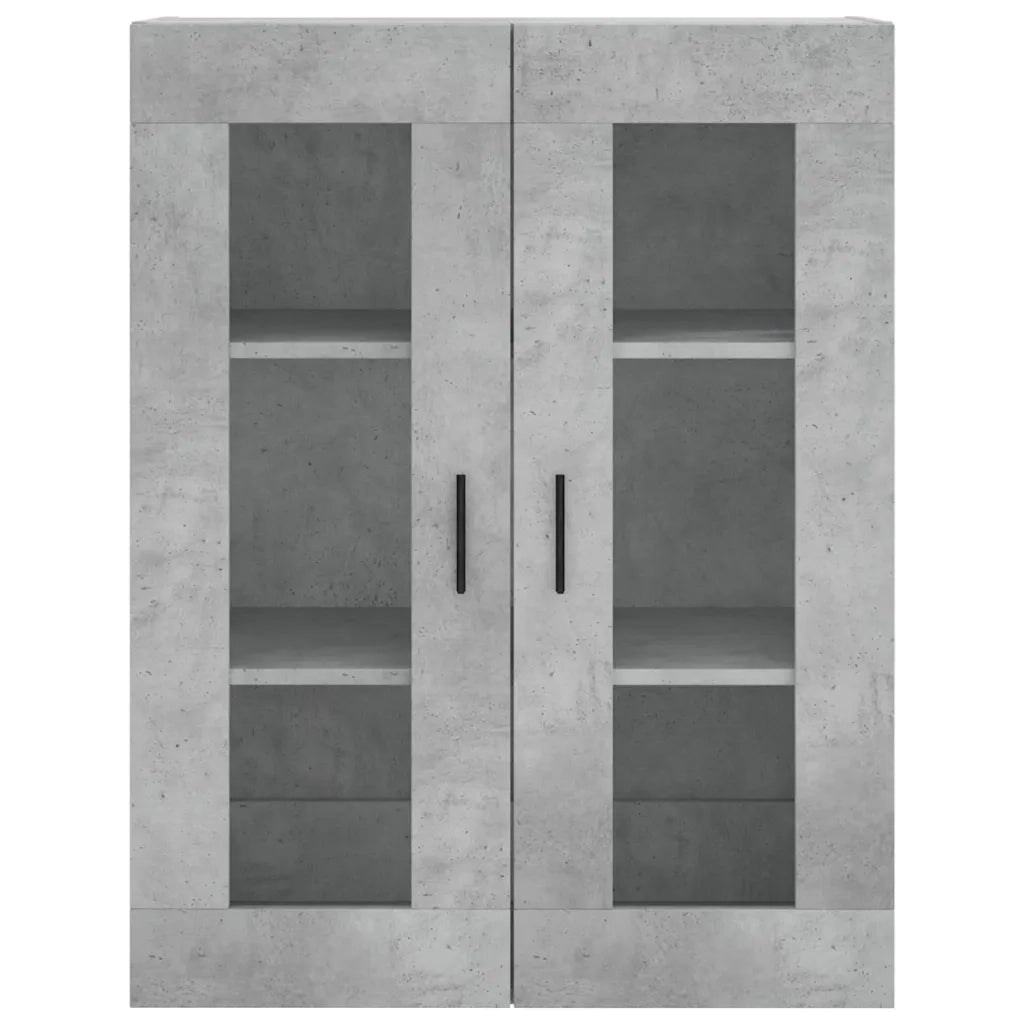 Credenza | Madia | Buffet da pranzo | Armadio da pranzo Grigio Cemento 69,5x34x180 cm in Legno Multistrato