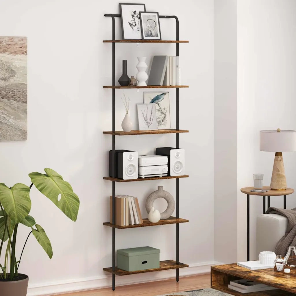 Libreria Rovere fumé 60 x 24 x 203 cm Legno multistrato 879973