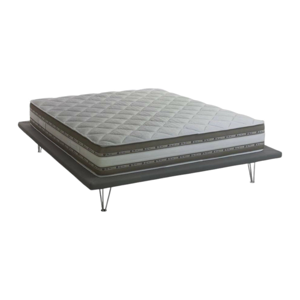 Amega, Materasso Matrimoniale Sfoderabile Made in Italy, 190x140x27h cm Bianco