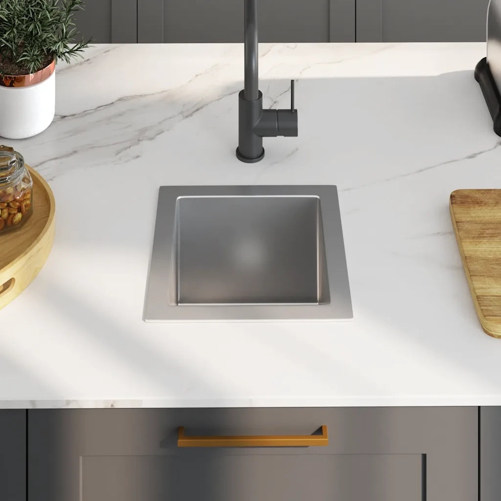 Lavello da Cucina Lavorato a Mano in Acciaio Inox cod mxl 53443
