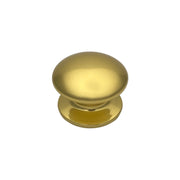 Pomolo fisso per porta SAGUATTI 173/80BB in alluminio oro lucido
