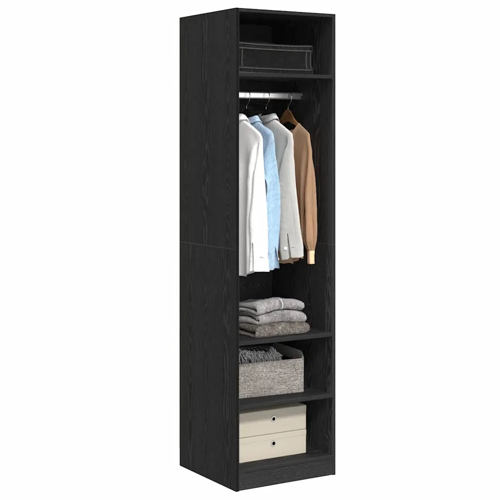 Guardaroba Rovere Nero 50 x 50 x 200 cm Legno multistrato