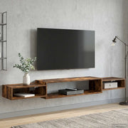 Mobile TV da Parete A parete Rovere Fumo 180 x 28 x 21 cm