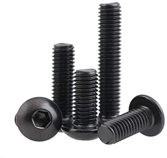 Viti a 6 facce in acciaio inossidabile a testa a sfera, 5 pezzi, M6 x 50 mm, colore originale.
