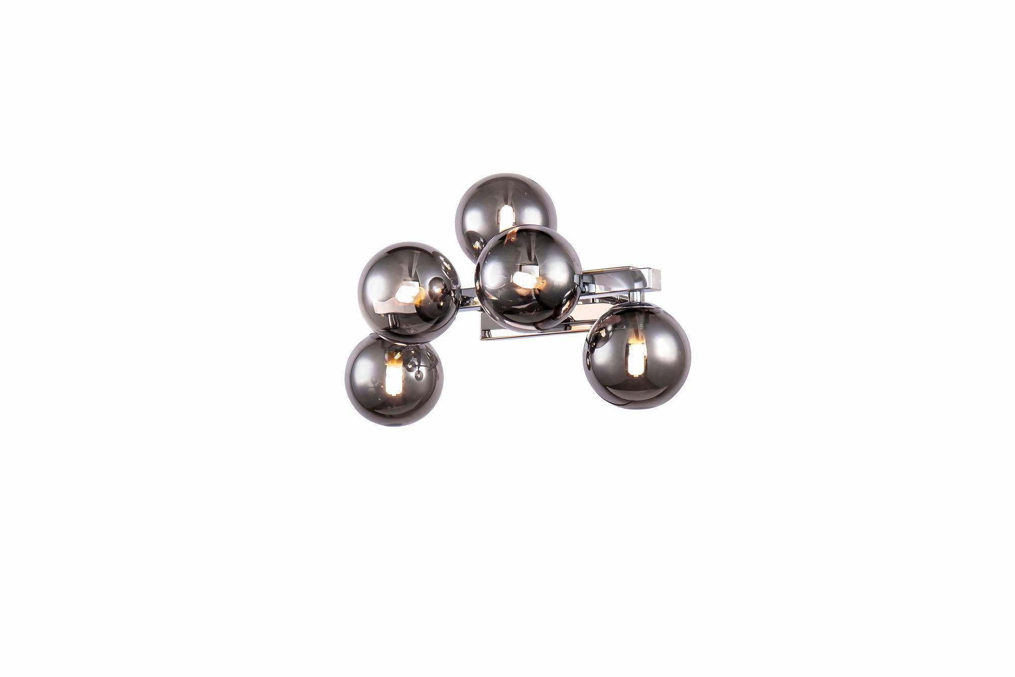 Lampada da parete Modern in Metallo Dallas Cromo