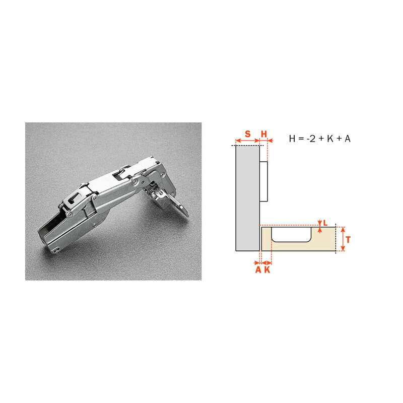 SALICE CERNIERA PER MOBILI C2AFP99 COLLO 17- 50,0 pz