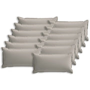 Federa 12 pcs HOUTEN Grigio 40 x 80 cm Poliestere 918294