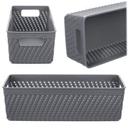 Cestino organizer KADAX, contenitore universale per riporre oggetti, 10x24,5 cm