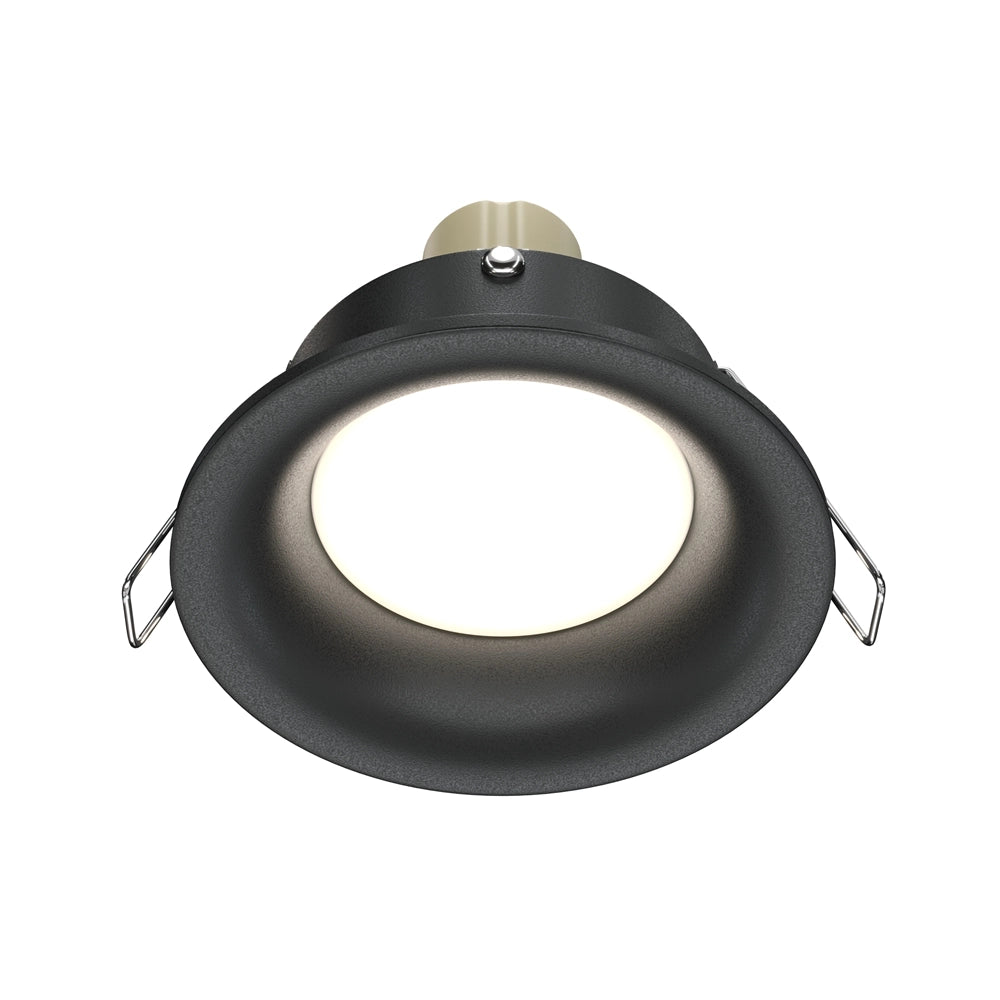 Faretto incasso Maytoni Slim DL027-2-01B nero GU10 tondo