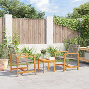 Sedia da patio-Sedie da Giardino 2pz Grigie in Polyrattan e Legno di Acacia