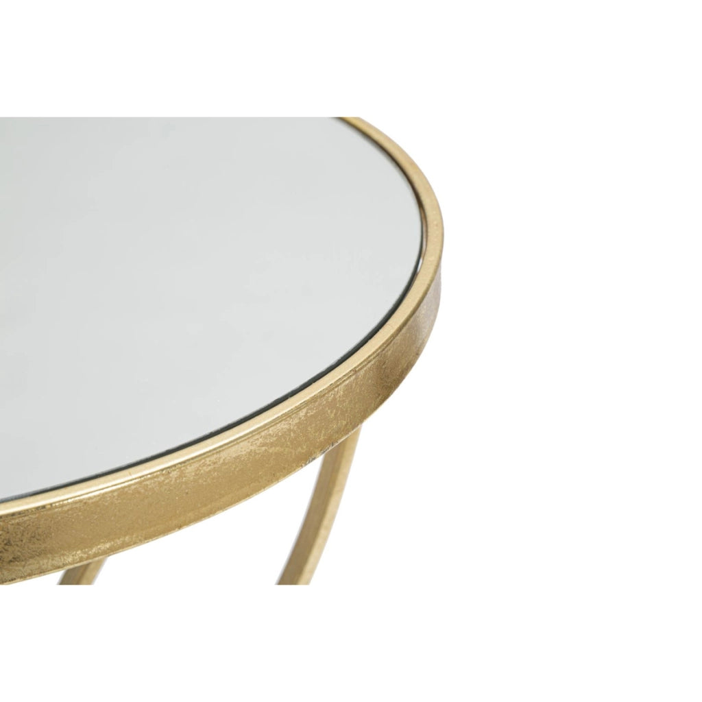 Tavolino VKH569, Oro, Metallo, 35x35x60 cm