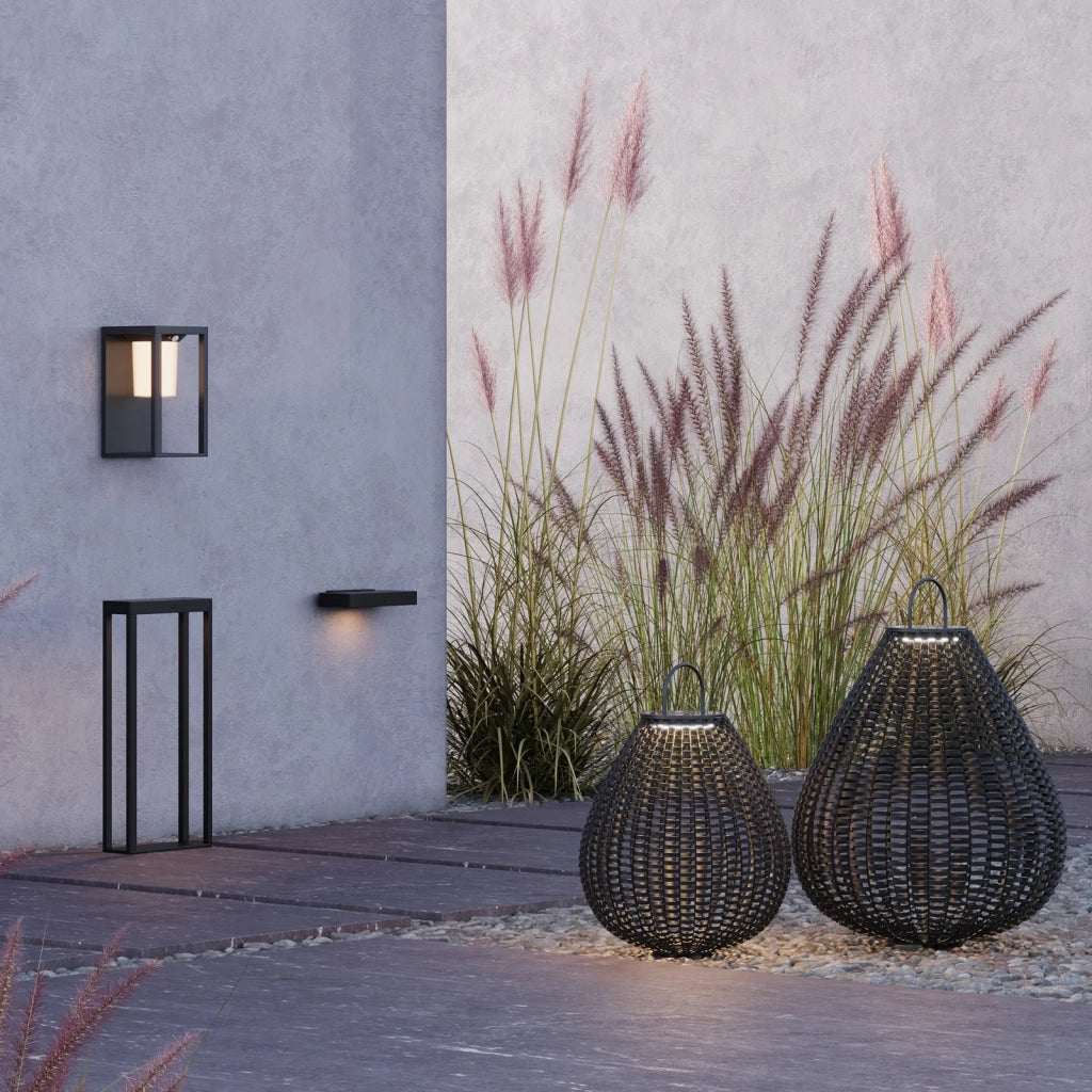 Maytoni Lampada da terra moderna Plet 1 luce LED integrato IP65 nero legno