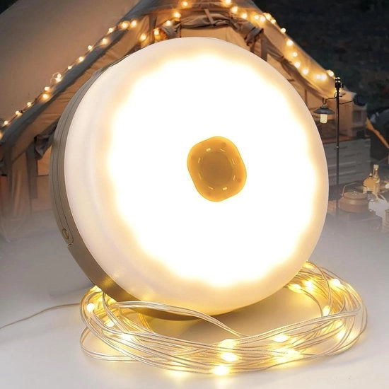 Cavo di illuminazione LED ricaricabile 10 m - 5 modalità di illuminazione per campeggio, escursioni e decorazione.