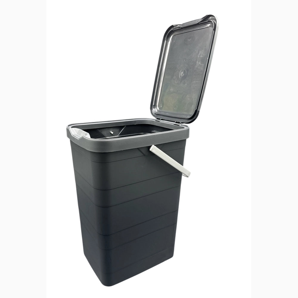Pattumiera Sottolavello Differenziata per cassetto Cucina 14 Litri Nera 27x20x39H cm