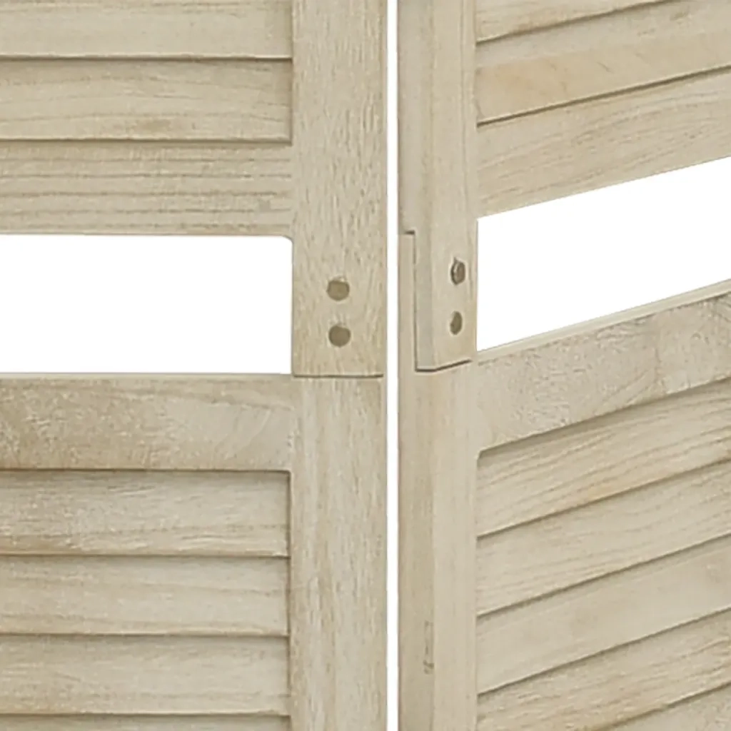 Divisorio a 5 Pannelli 175 x 165 cm Legno Massello di Paulownia cod mxl 65669