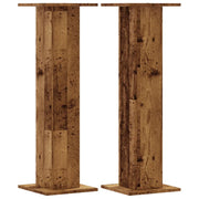 Portavasi mobili per fiori set da 2 legno di recupero legno ingegnerizzato marrone 02_0045372
