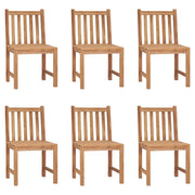 Sedie da Giardino 6 pz con Cuscini in Legno Massello di Teak 3073126