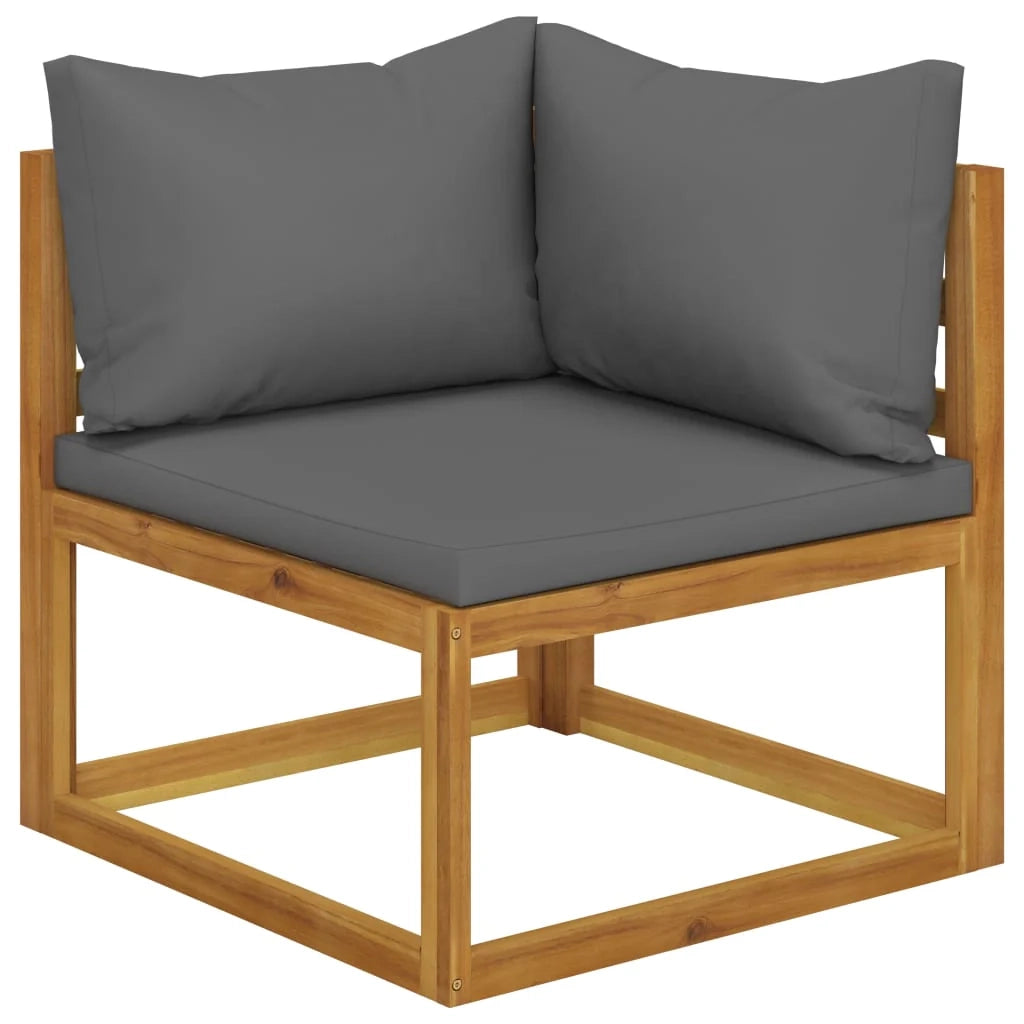Set di mobili da giardino mobili da esterno 5 pezzi con cuscini legno massello di acacia 02_0016289