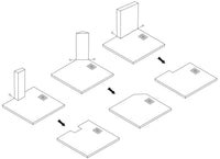 Piatto Doccia Bazalt White 90x90