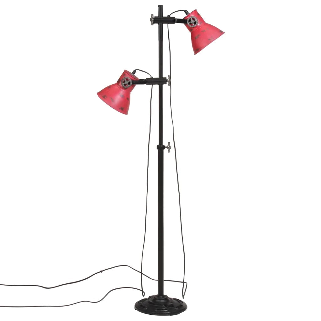 Lampada da Terra 25 W Rosso Anticato 25x25x90/140 cm E27 371847