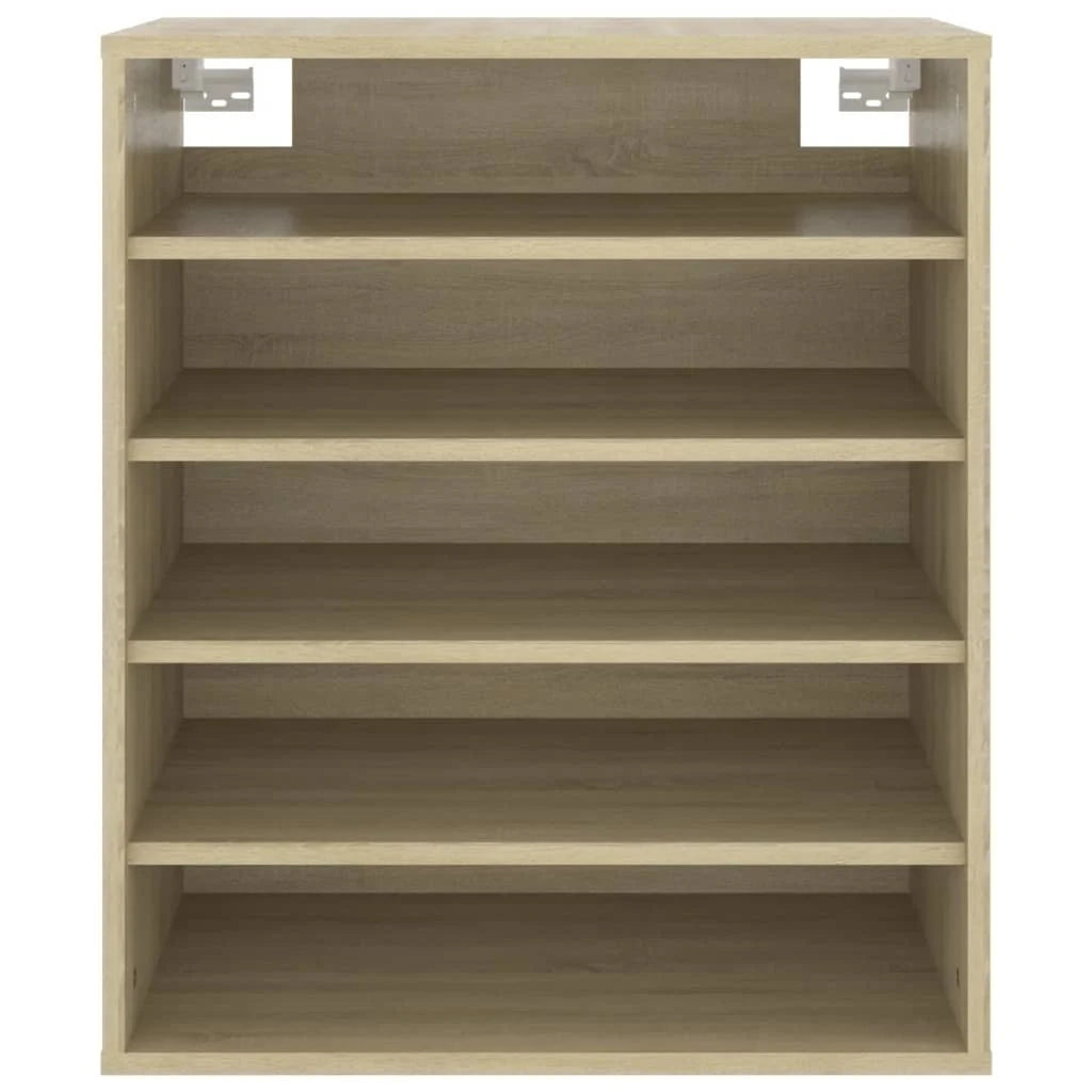 Scarpiera mobile contenitore per scarpe mobile per ingresso/corridoio/soggiorno legno Sonoma 60 x 35 x 70 cm marrone legno ingegnerizzato 02_0021716