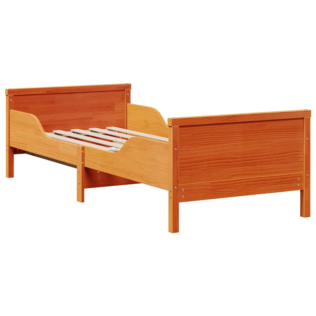 Struttura del letto Marrone 80 x 200 cm Pino massello