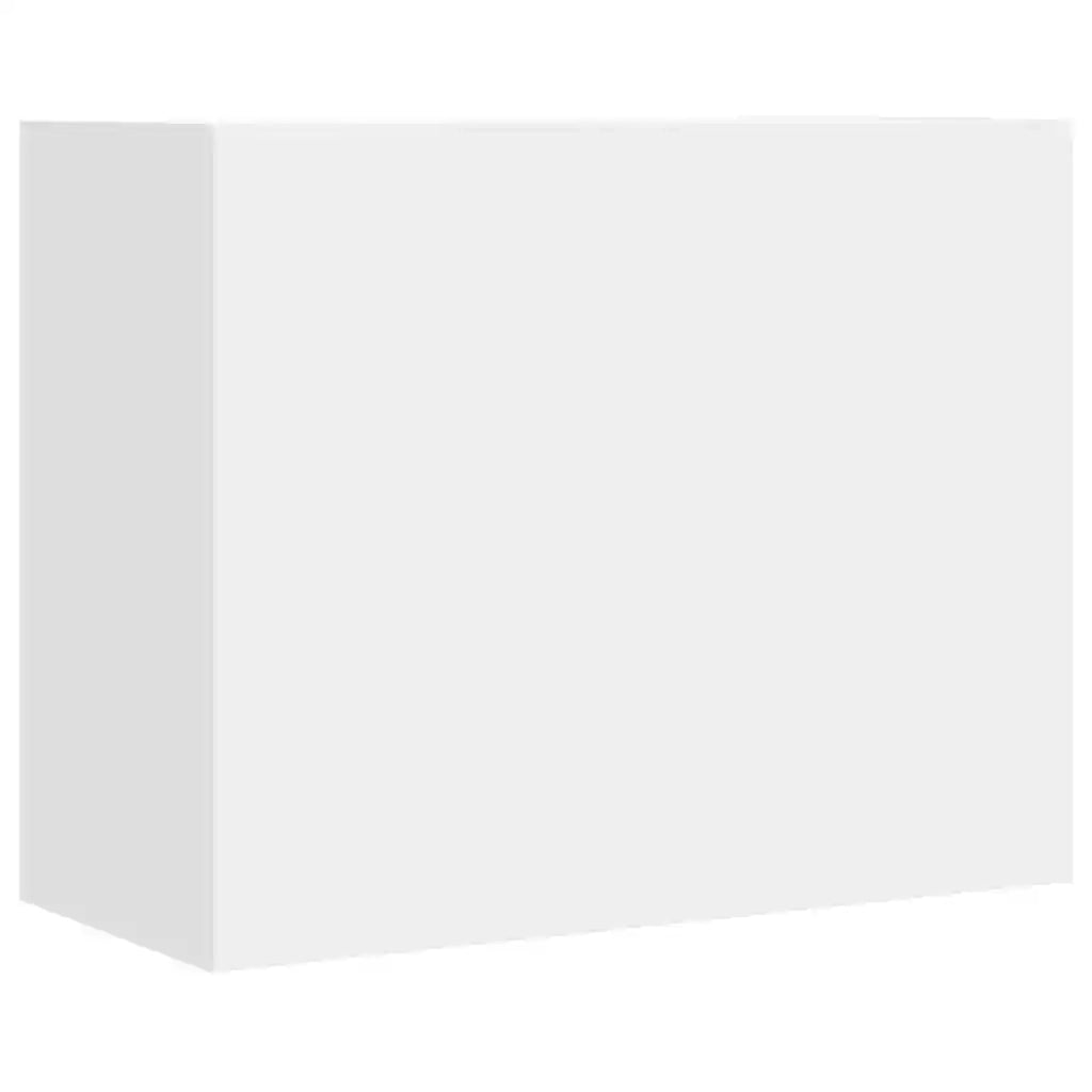 Armadietto a Muro Bianco 75x35x60 cm in Truciolato 848416