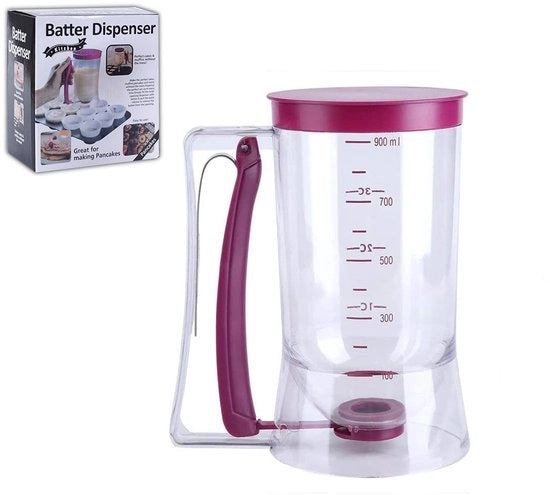Dispensatore di impasto per torte - Misuratore di impasto - Sicuro per alimenti PS/ABS - 19 x 15 x 11 cm - Facile da pulire - Dispensatore di impasto