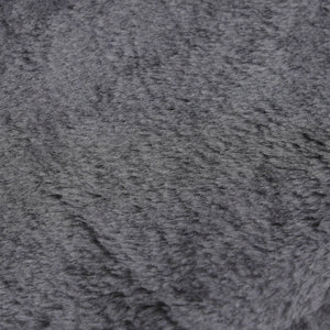 Scaletta per Cani Portatile a 4 Gradini 60x35x44 cm in Tessuto Vellutato Sfoderabile e Legno Grigio Scuro