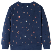 Felpa da Bambino Blu Marino Mélange 116 12791