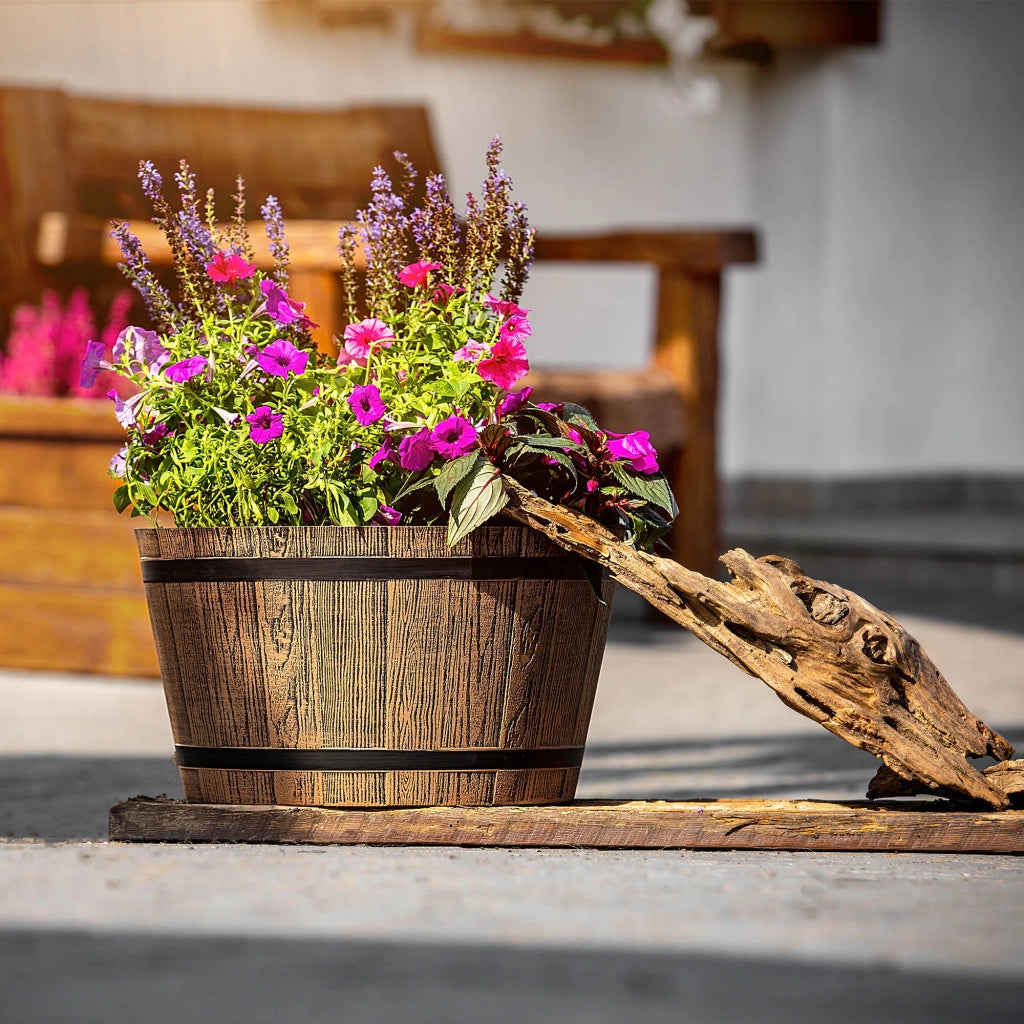 Vaso da fiori KADAX, grande vaso da giardino per fiori, copertura in plastica per vaso da fiori 30 cm